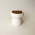 Load image into Gallery viewer, Elevated Creamy Food Bowl - Athena’s Paw