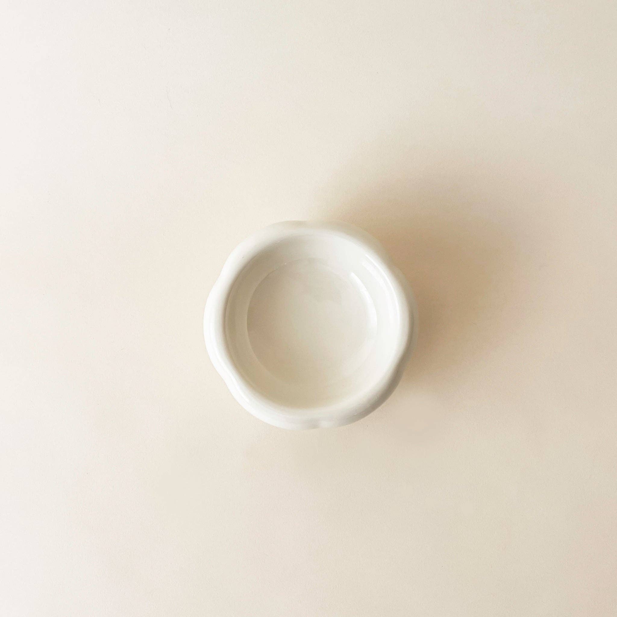 Creamy Ceramic Cat Water Bowl with Elevated Design and Easy-Clean Finish – ideal for modern pet hydration.